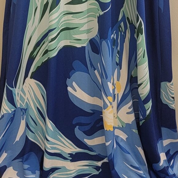 Plus Size Maxi Dress for Women Casual Summer Sundress V-Neck 3/4 Sleeve (XXL) - Picture 9 of 9